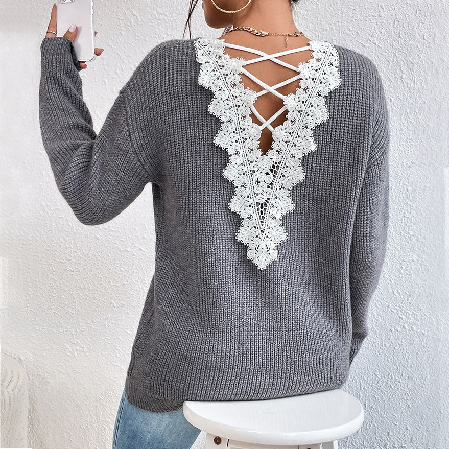 Léa | Elegant V-Neck Cashmere Sweater
