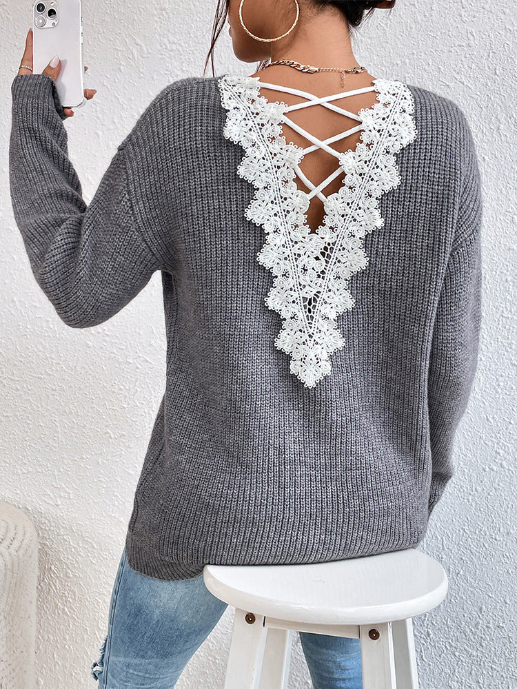 Léa | Elegant V-Neck Cashmere Sweater