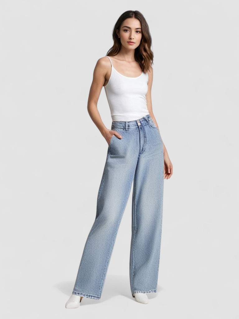 Lunara Paris | Vaquero patchwork desgastado