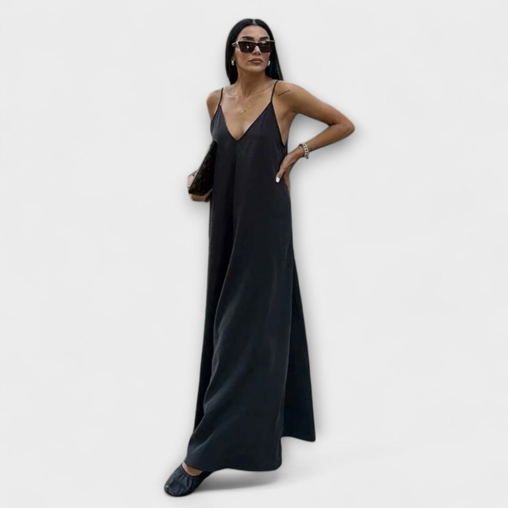 Vestido largo sin mangas