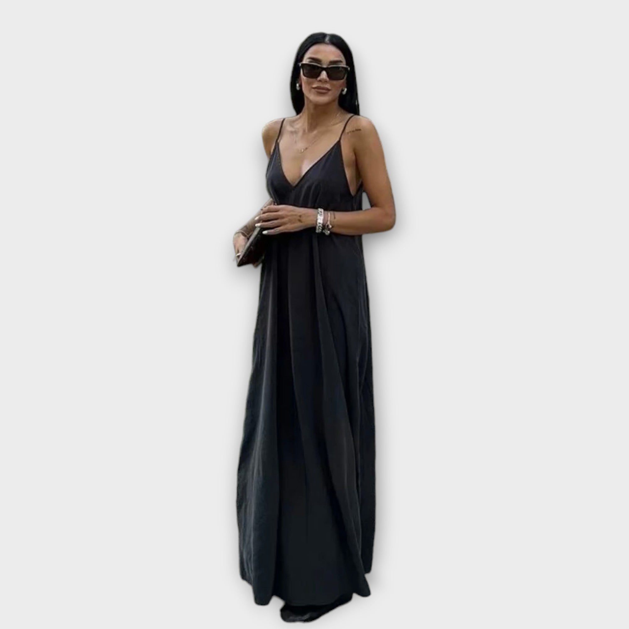 Vestido largo sin mangas