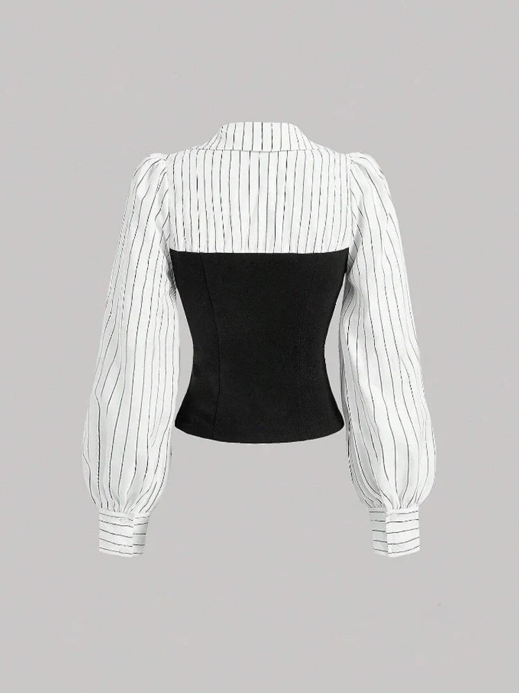 Amelia Striped Tailored Shirt