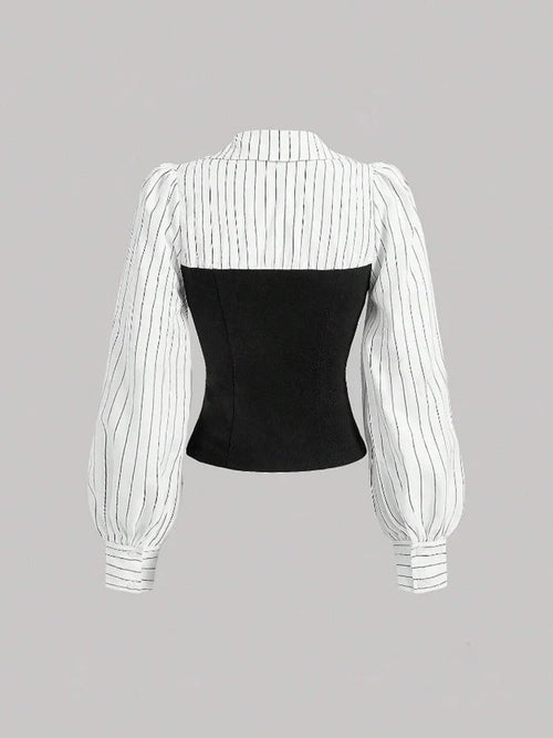 Amelia Striped Tailored Shirt