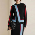 Amelia Contrast Knit Sweater