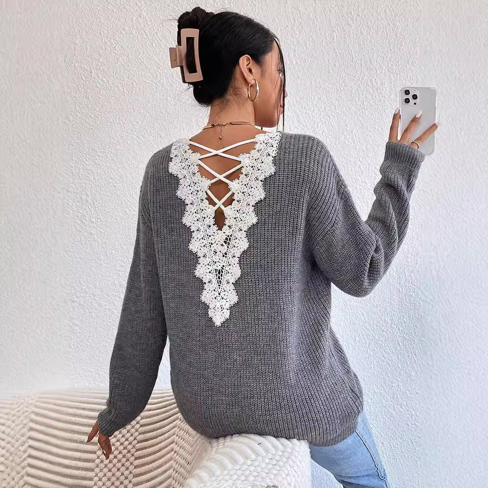 Léa | Elegant V-Neck Cashmere Sweater